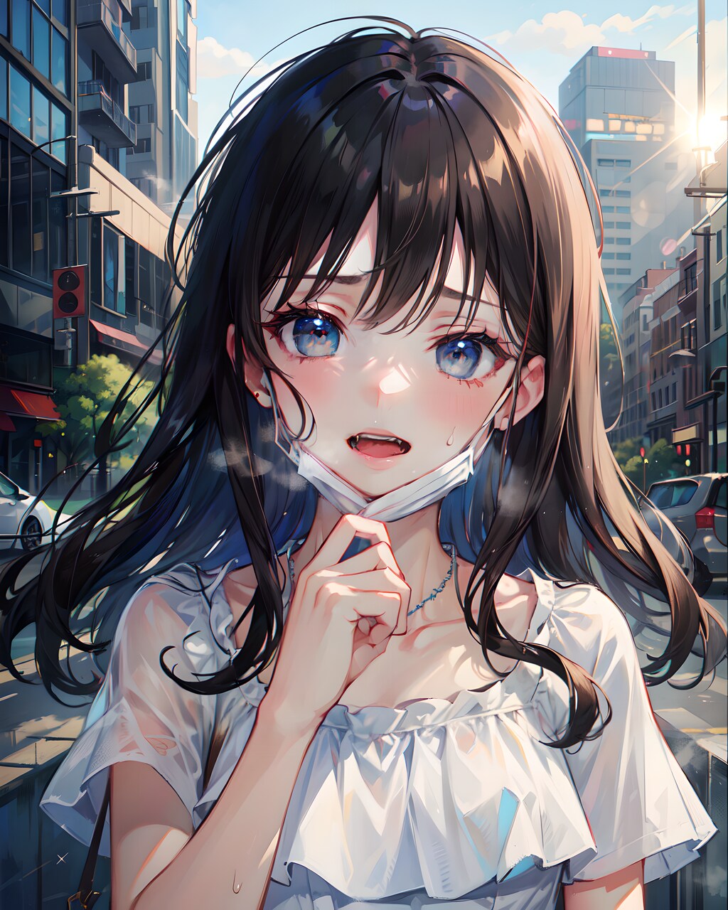 暑いとマスクすぐ蒸れちゃうね