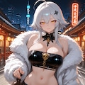 ミラパンツ祭で生成した豊穂乃果様にドクロの意匠を追加💀 2枚目
