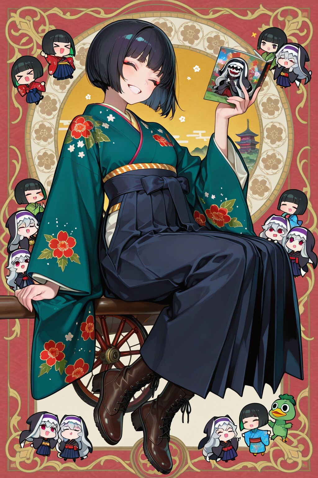 黒髪ちゃんと妖怪