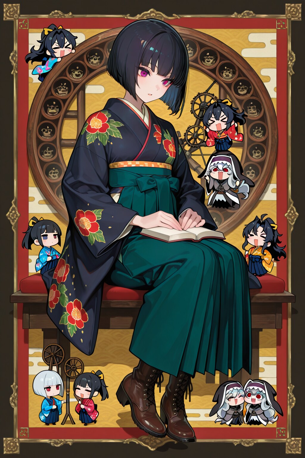 黒髪ちゃんと妖怪