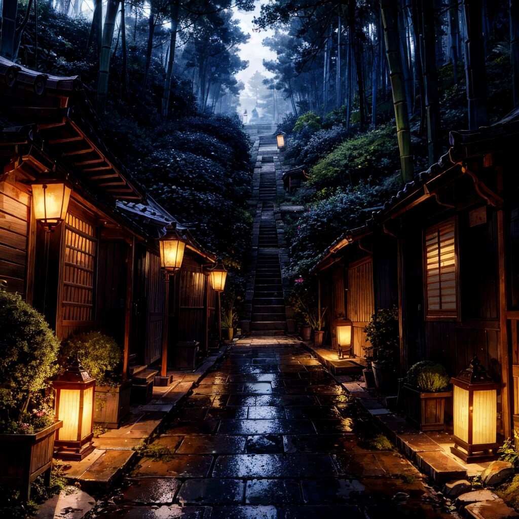 竹林を抜けて