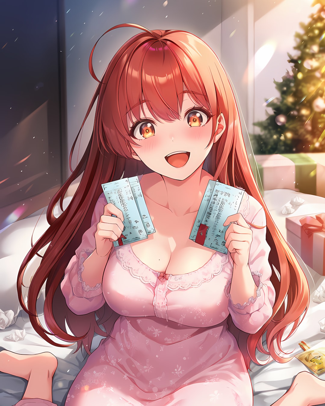 ノノカの温泉旅行チケット！ | の人気AIイラスト・グラビア