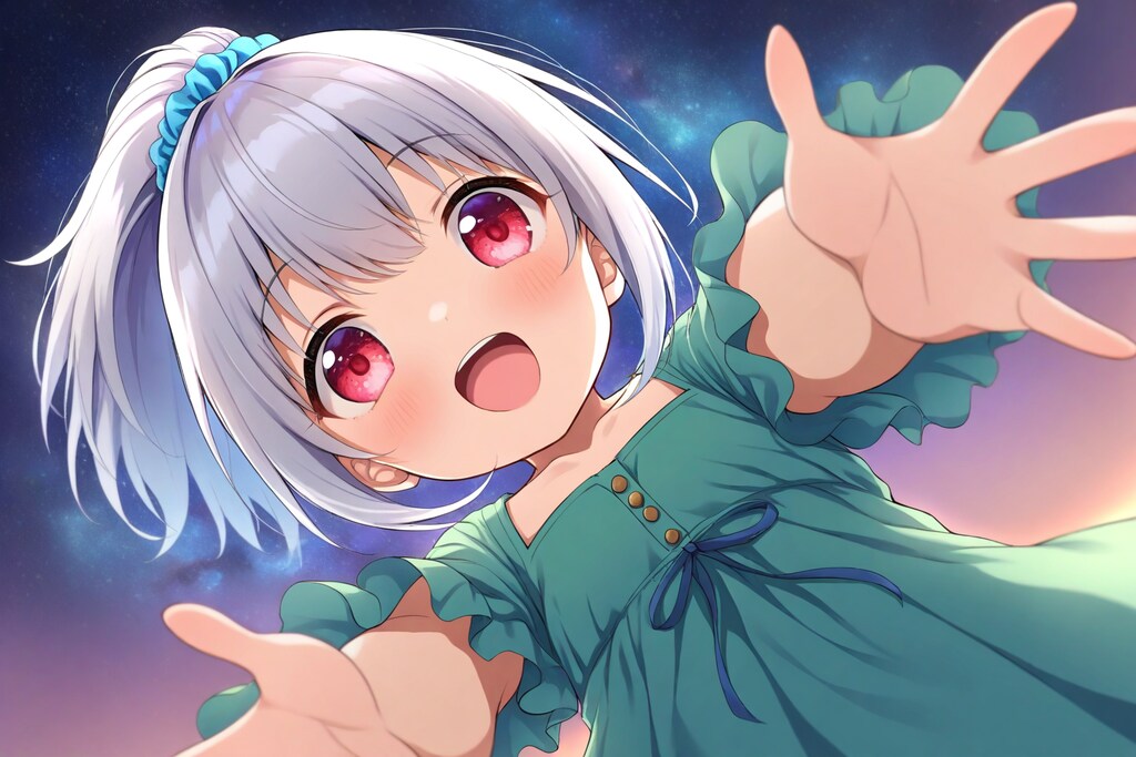 星空と雛菊ちゃん