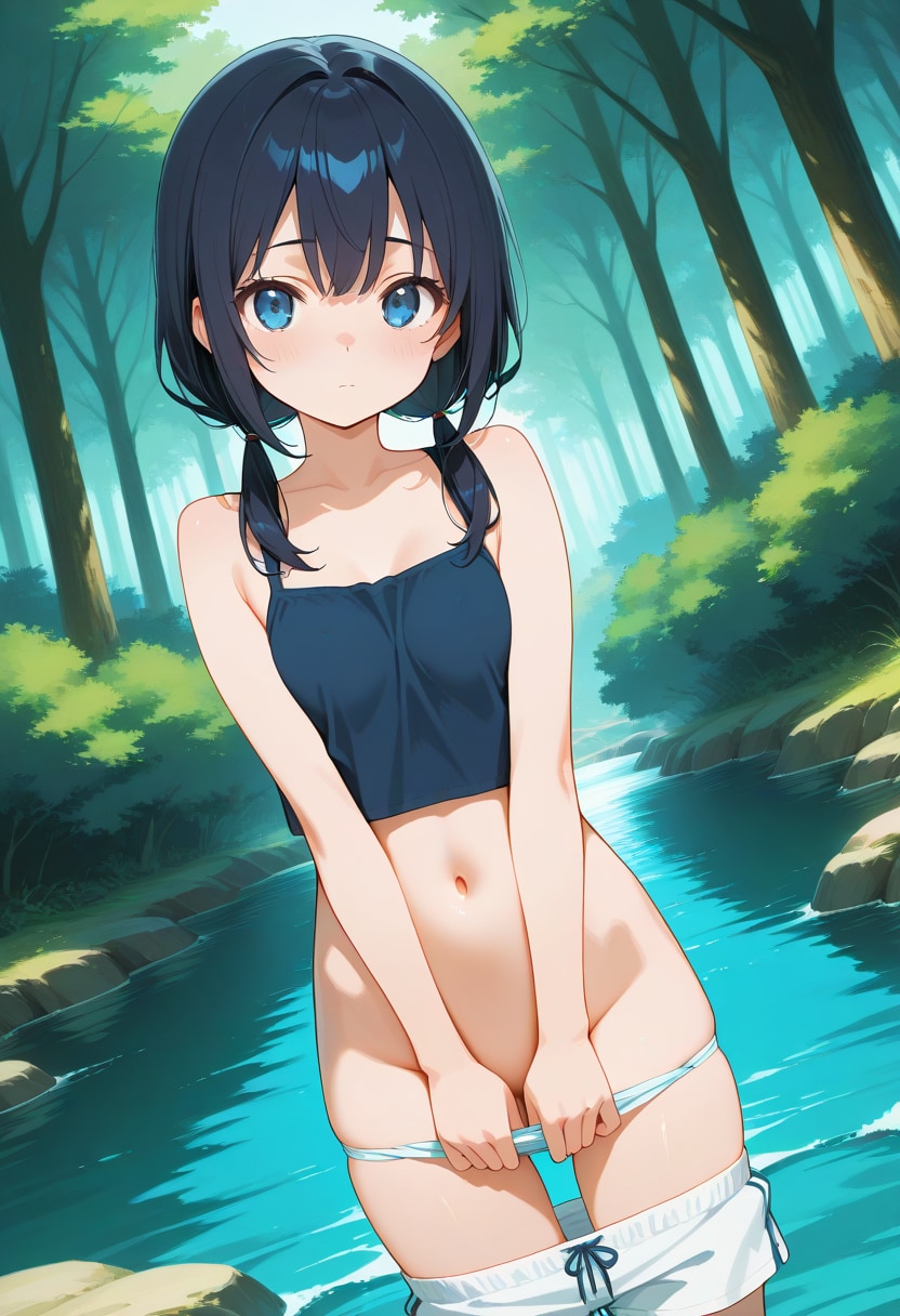 着替え(川遊び)(R-15)(2)