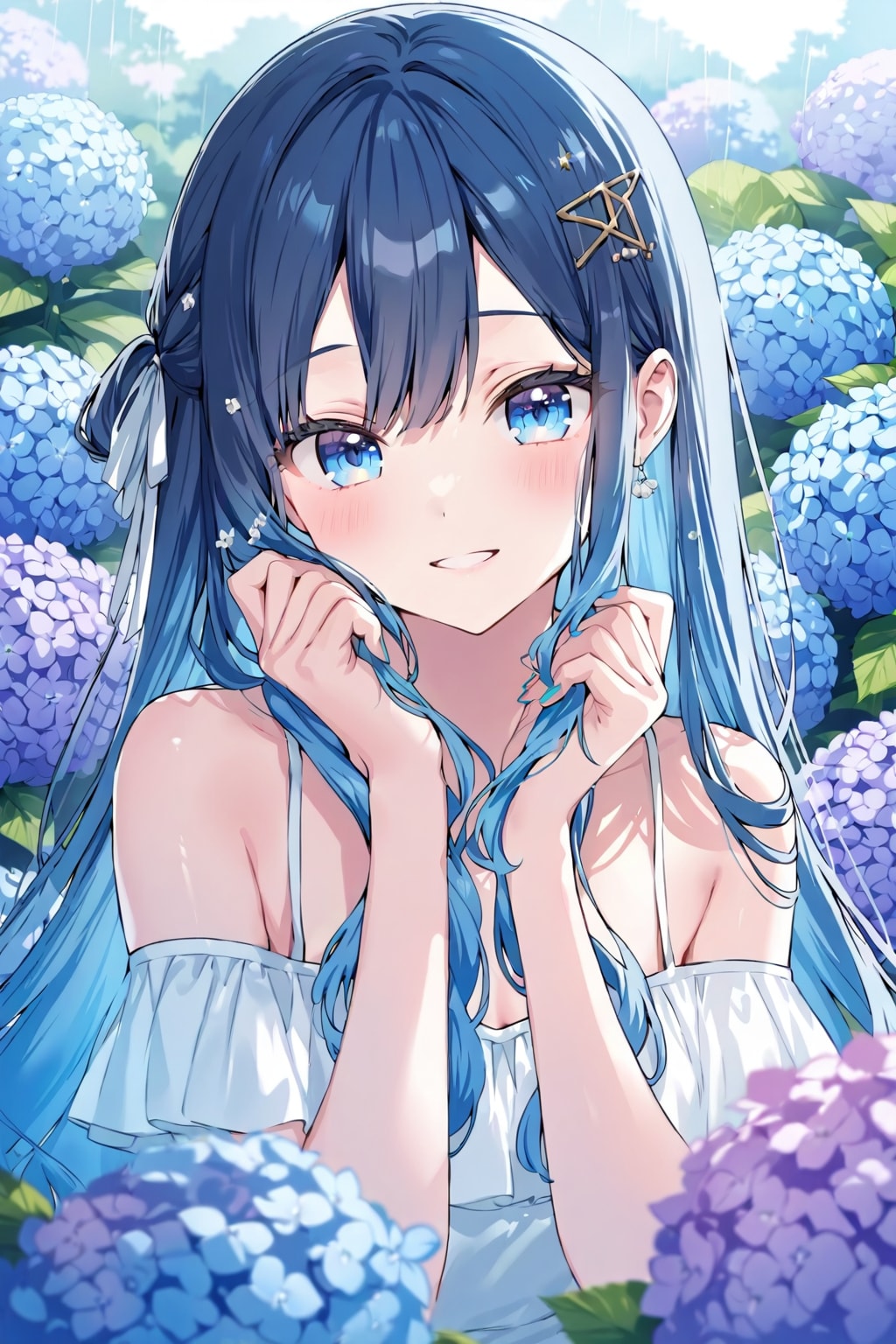 紫陽花って　私の気持ち　コロコロ変わる
