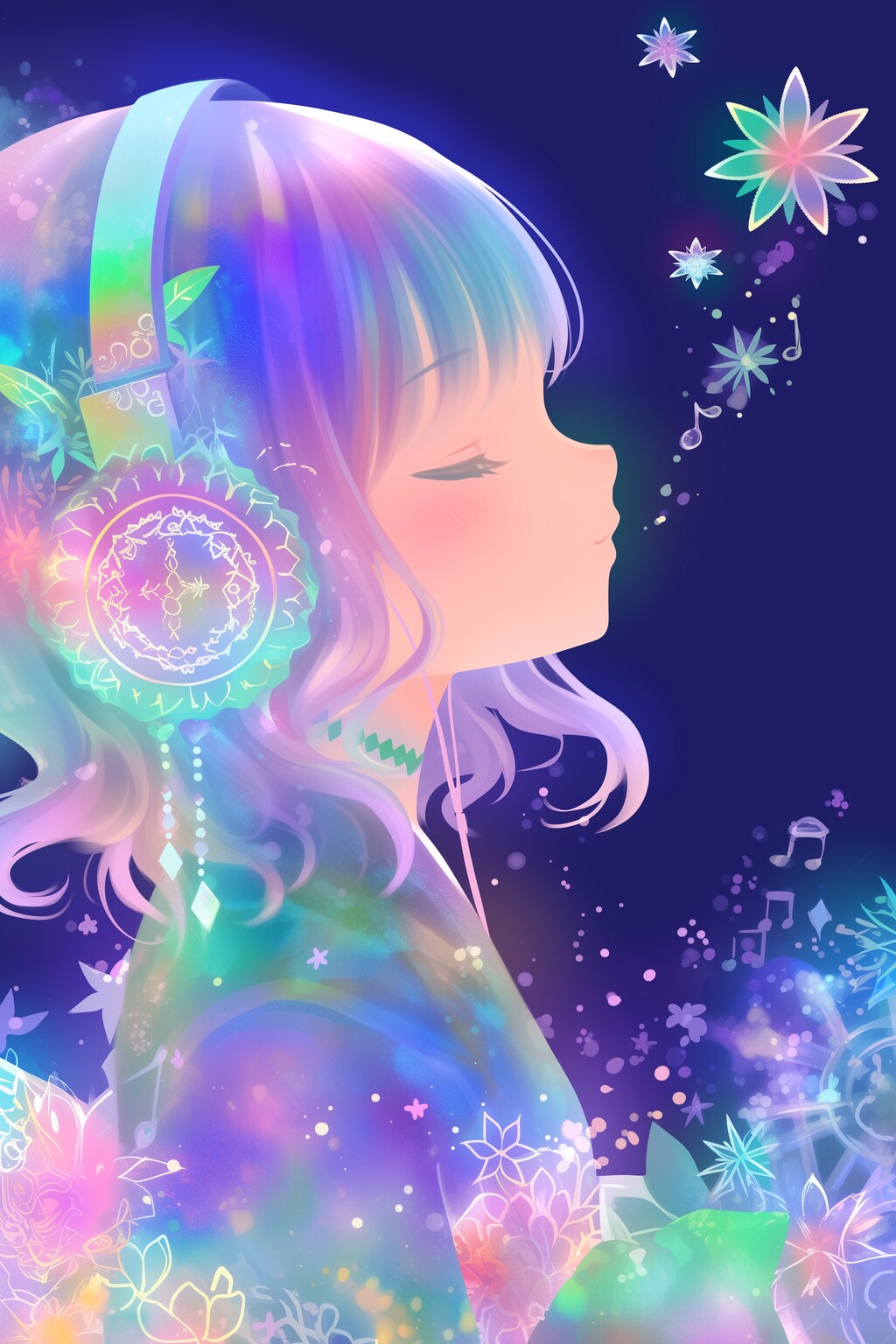 カラフルヘッドフォン