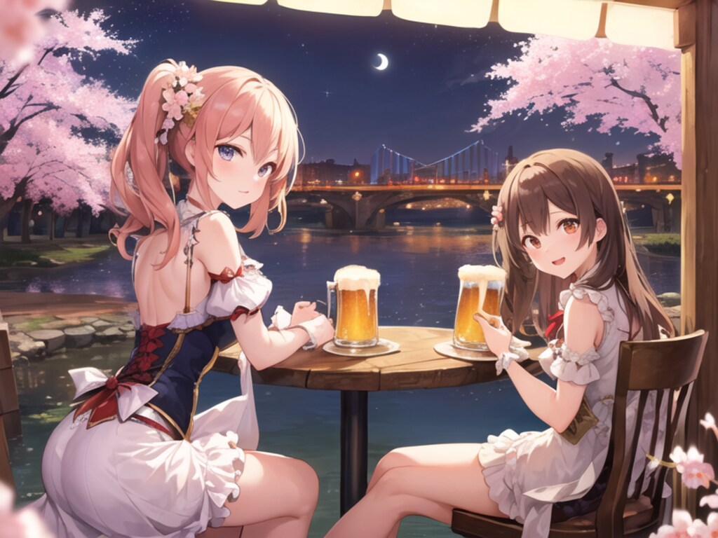 夜桜