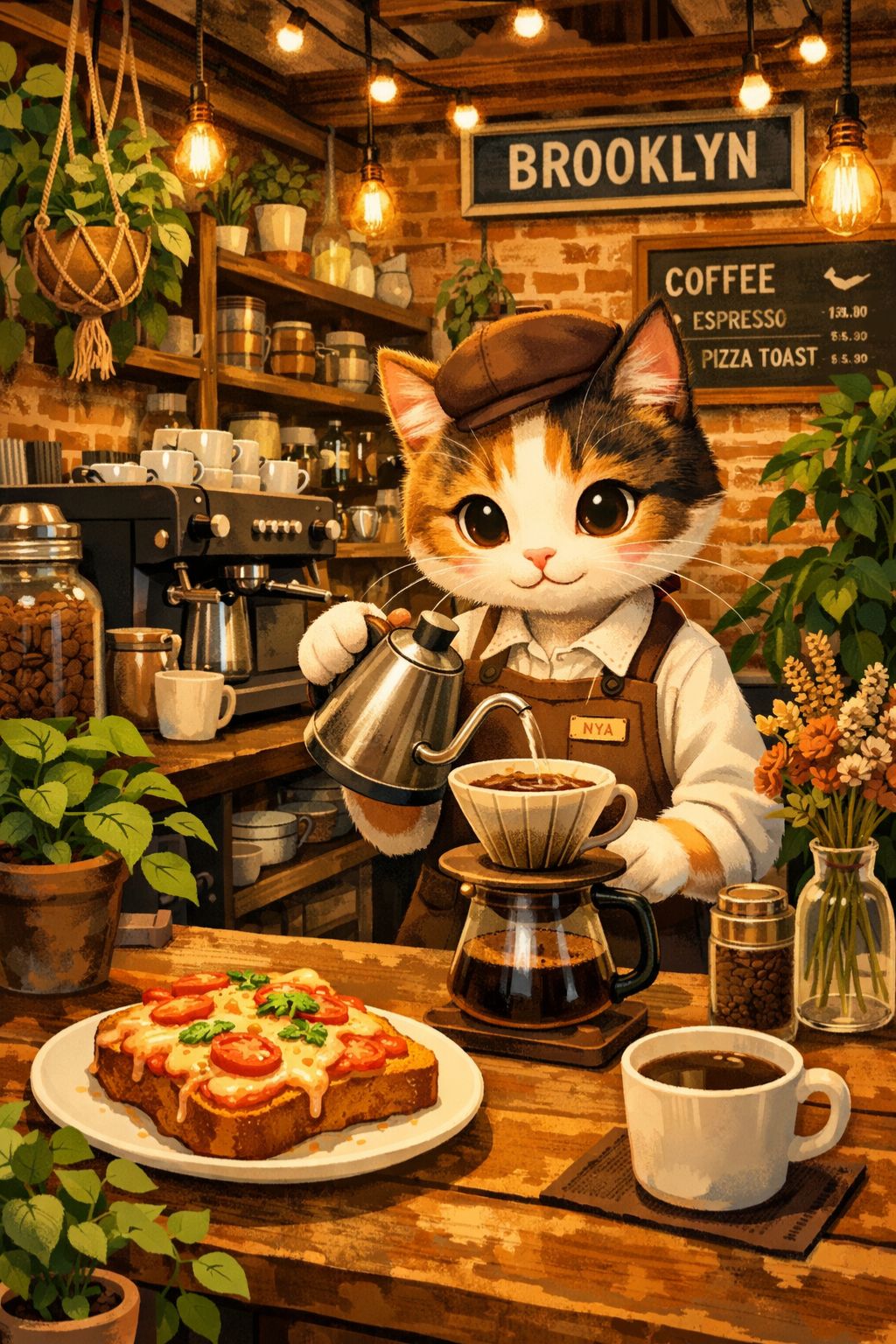 バリスタ猫 | の人気AIイラスト・グラビア