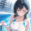 露天温水プールでなんとか 3枚目