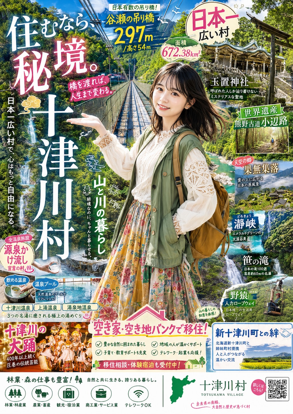 奈良県吉野郡十津川村