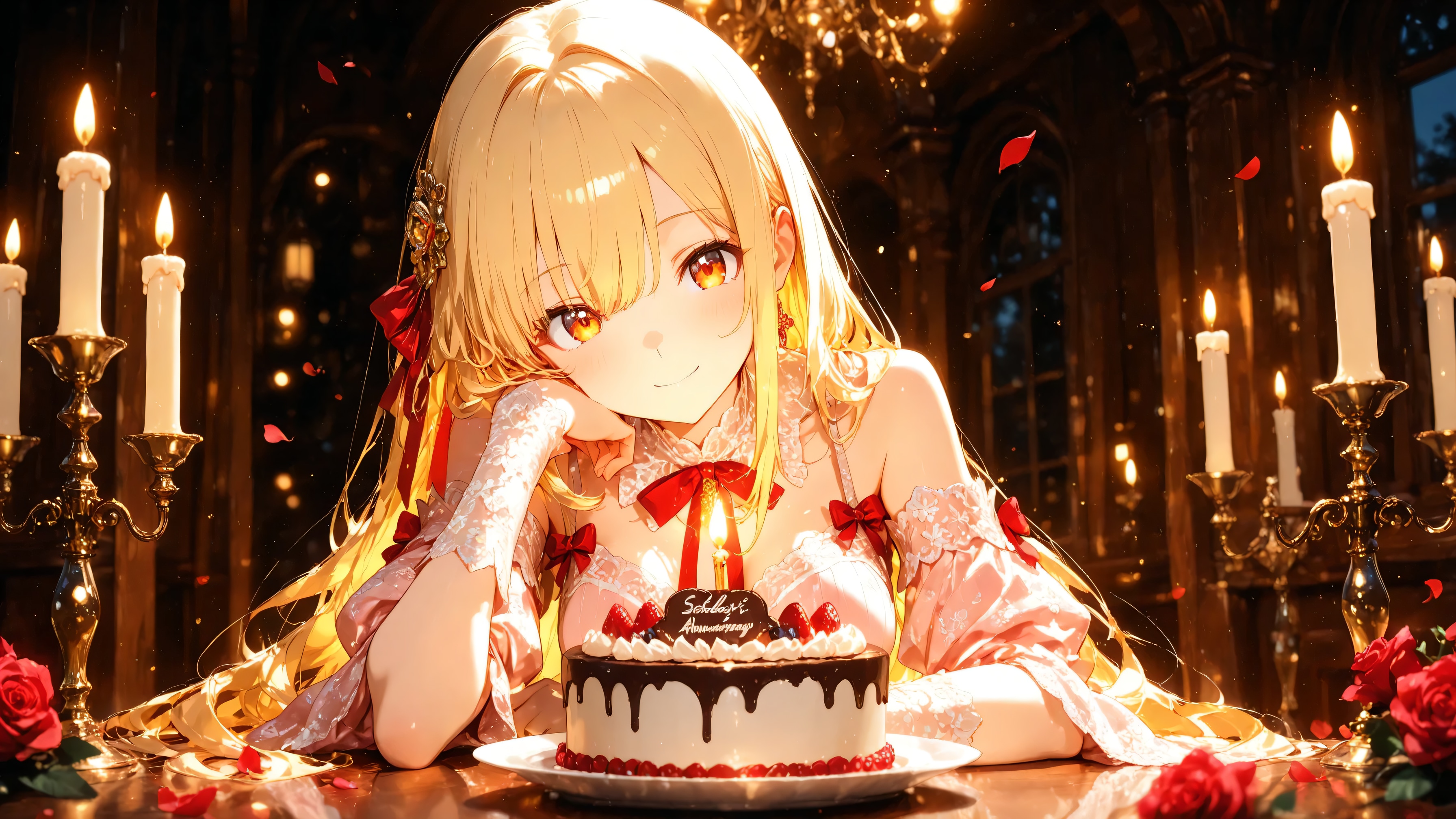 やさしい灯、記念日の夜に | の人気AIイラスト・グラビア