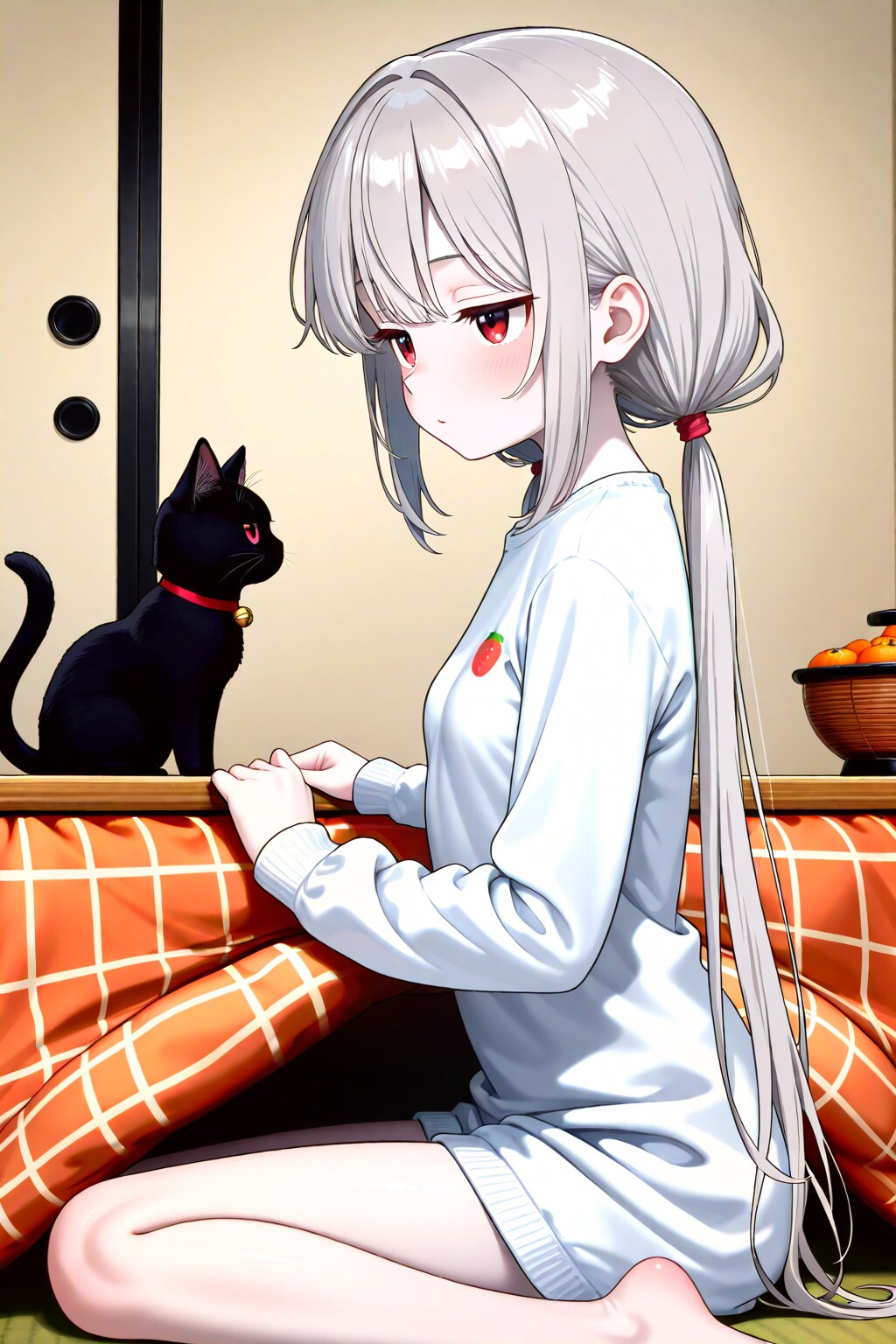 アイちゃんとこたつと子猫