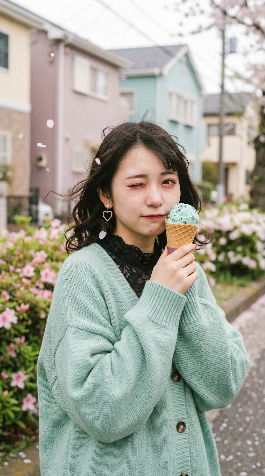 Mint Breeze in the Neon City