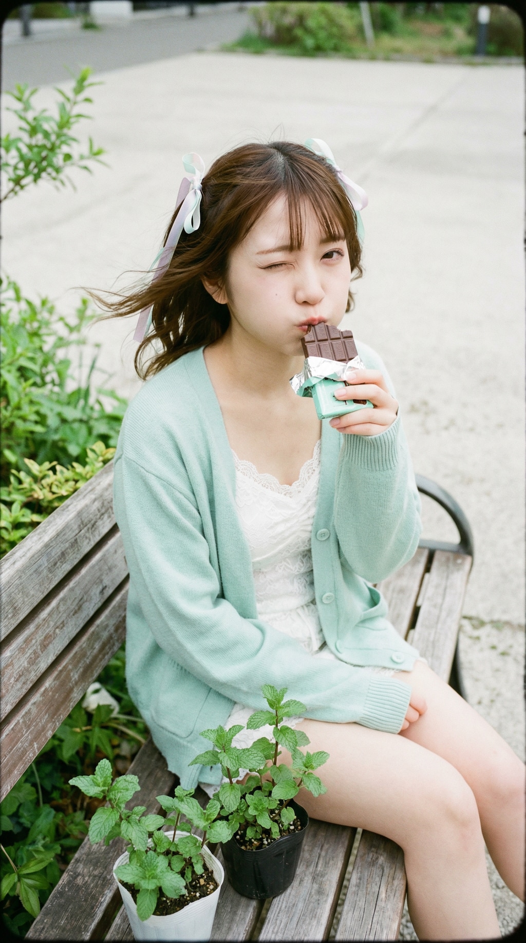 Mint Breeze in the Neon City