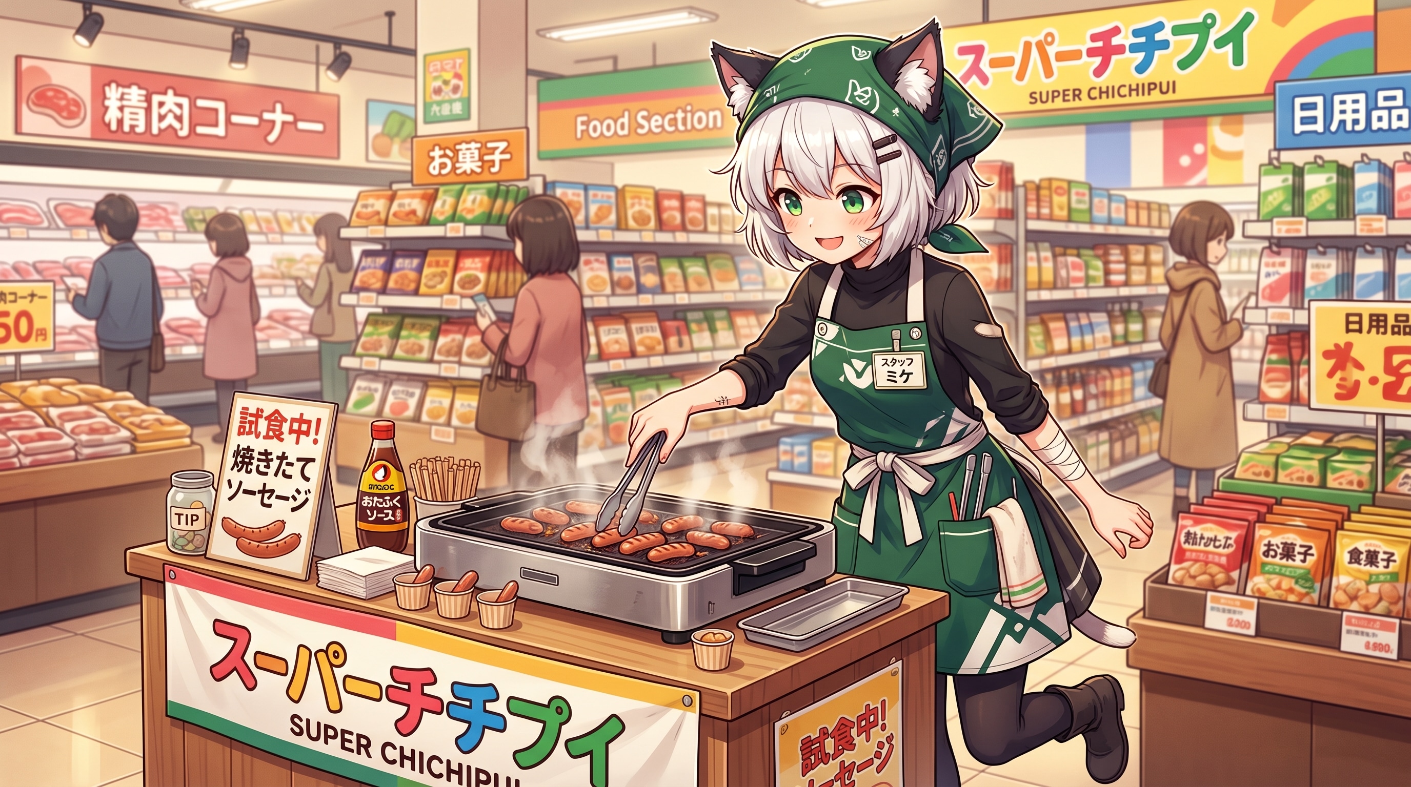 ウインナーの試食！ | の人気AIイラスト・グラビア