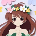 切り絵風 3枚目