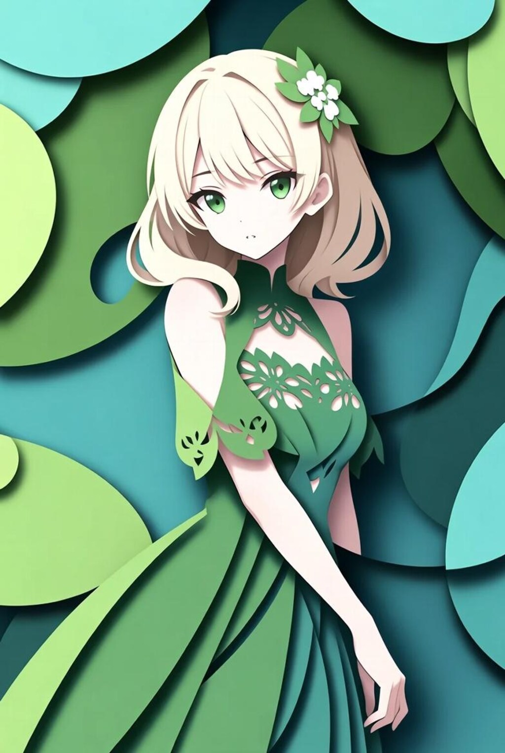 切り絵風