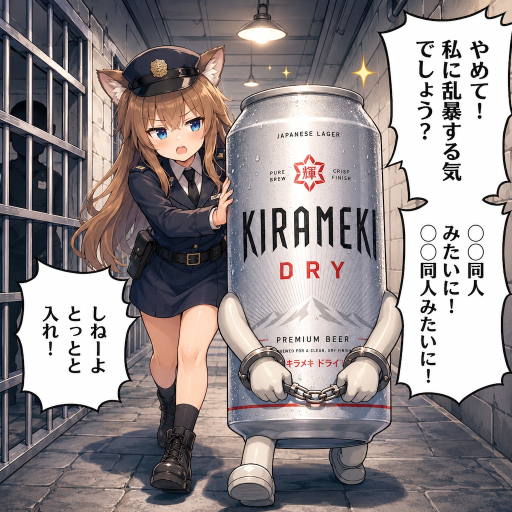 エロ同人みたいに！なビール缶と小さな女の子