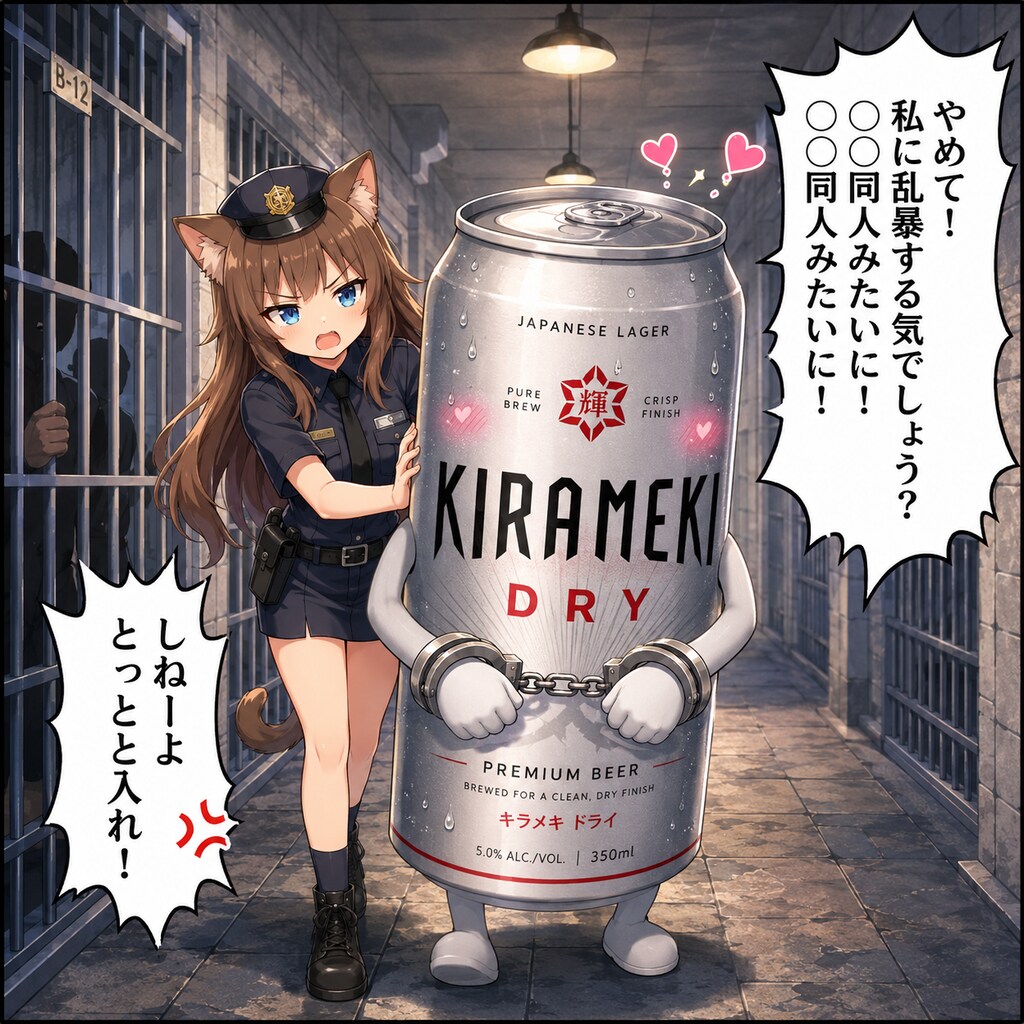 エロ同人みたいに！なビール缶と小さな女の子