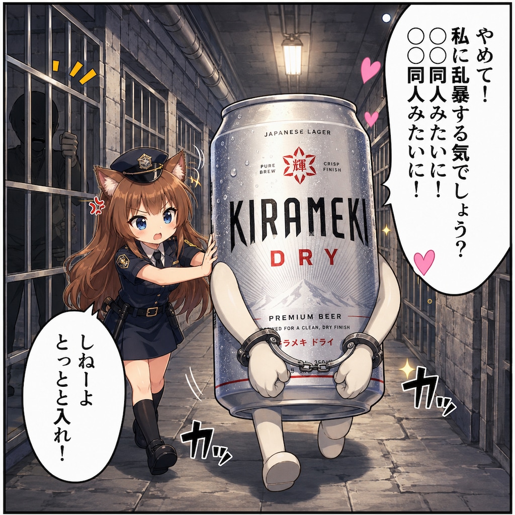 エロ同人みたいに！なビール缶と小さな女の子