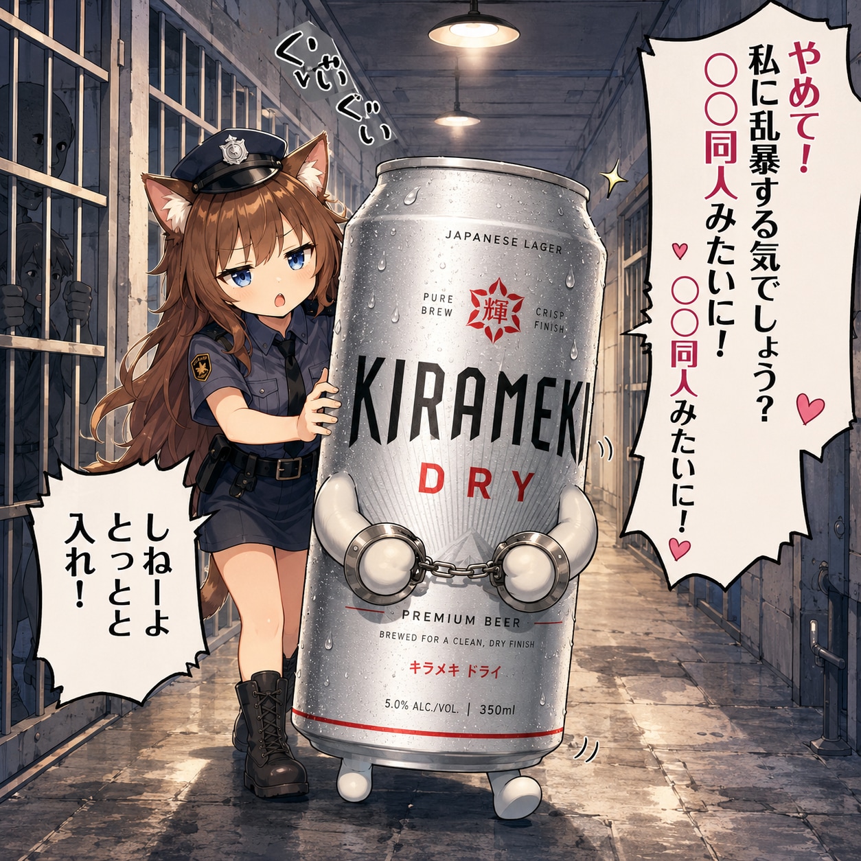 エロ同人みたいに！なビール缶と小さな女の子