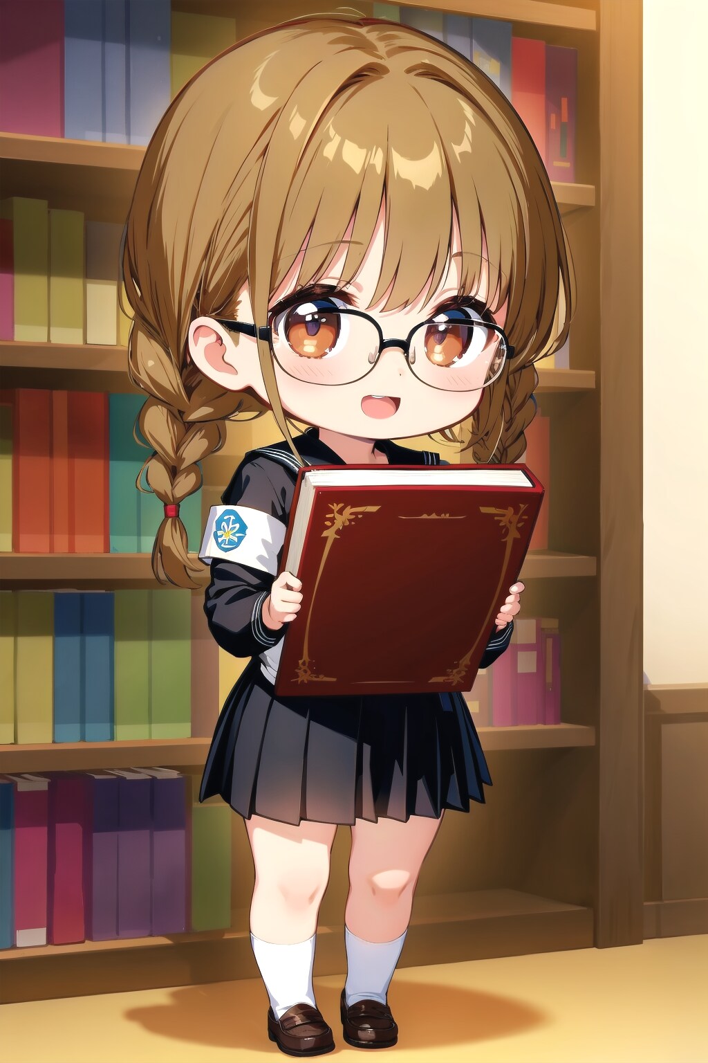 SD委員長ちゃんと巨大な本