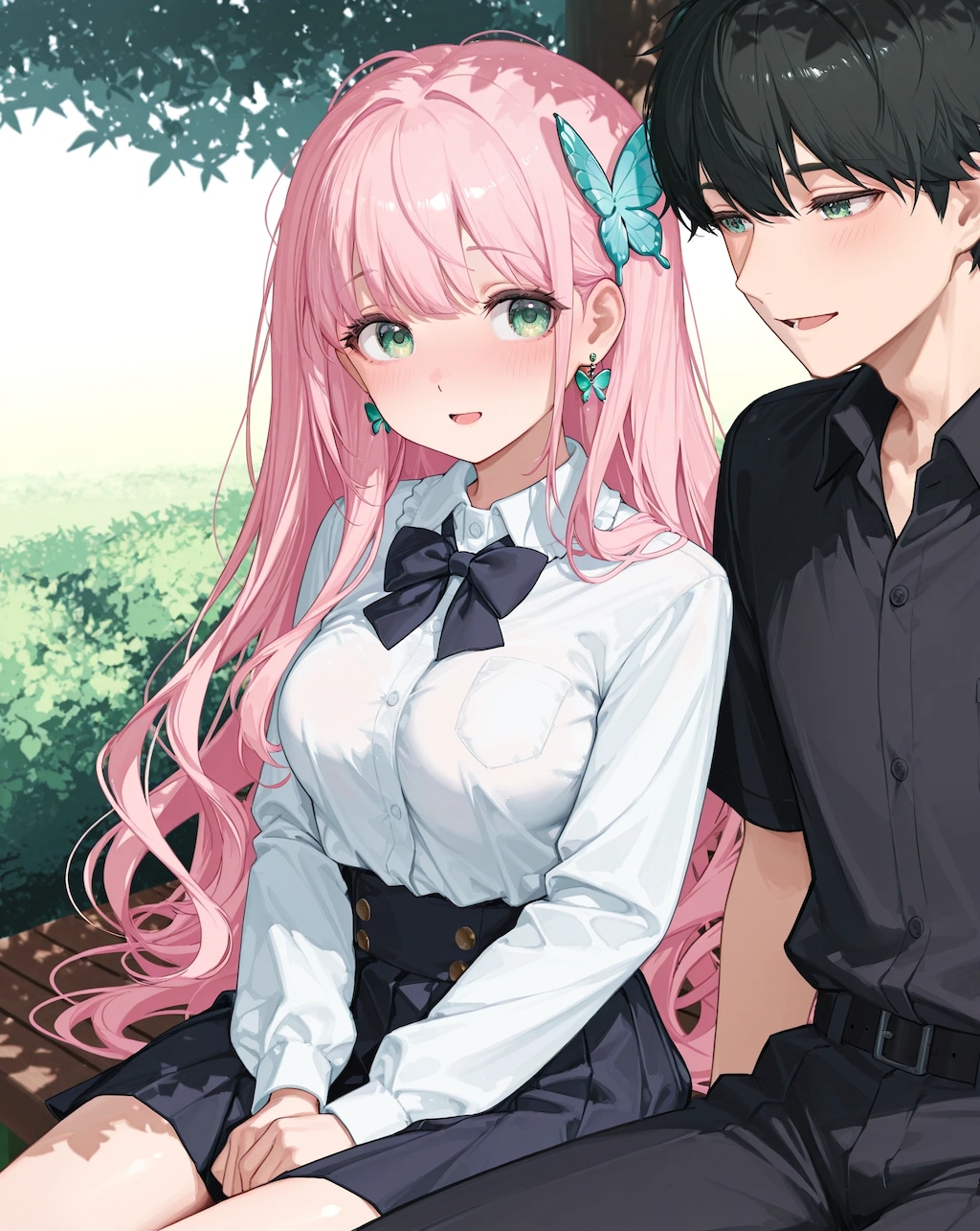 彼と学校でおしゃべり