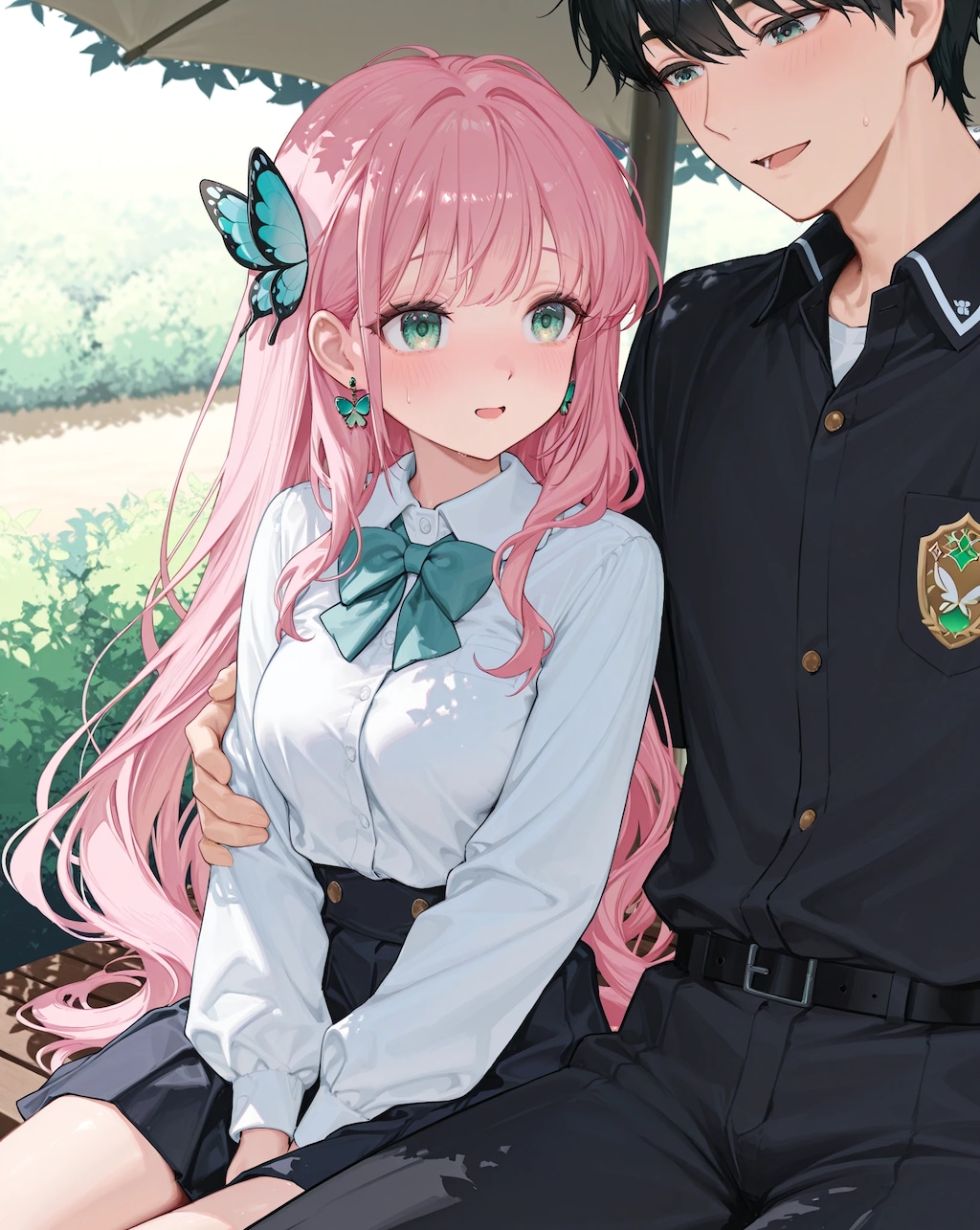 彼と学校でおしゃべり