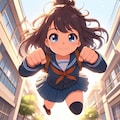 女の子のパンチ（Copilot） 4枚目