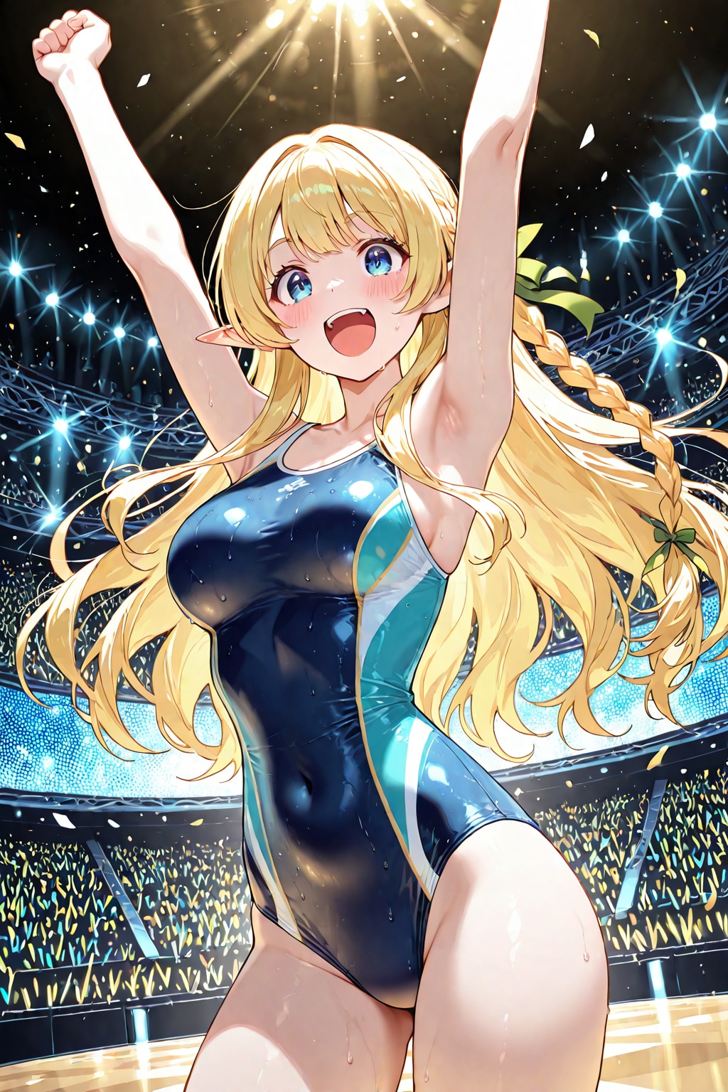 観客もスク水