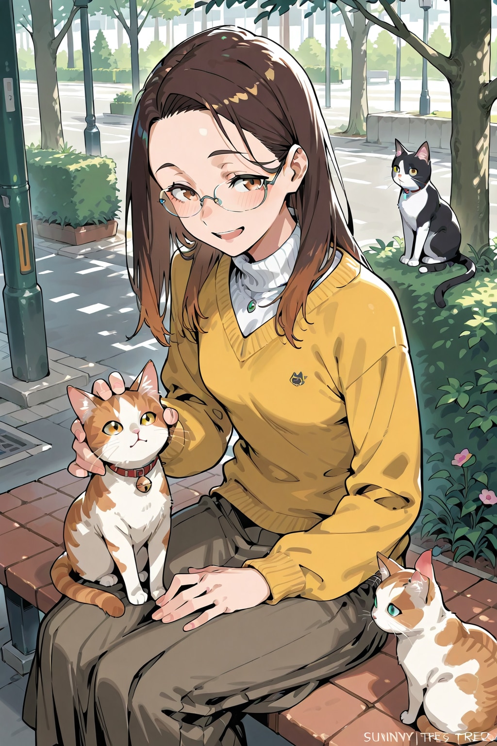 彼女と猫