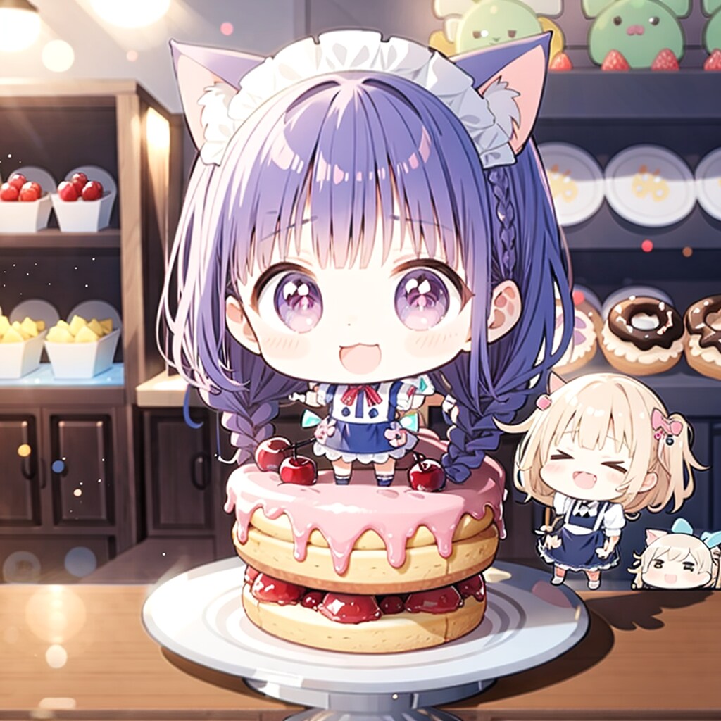 スイーツ大好きメイドちゃん | の人気AIイラスト・グラビア