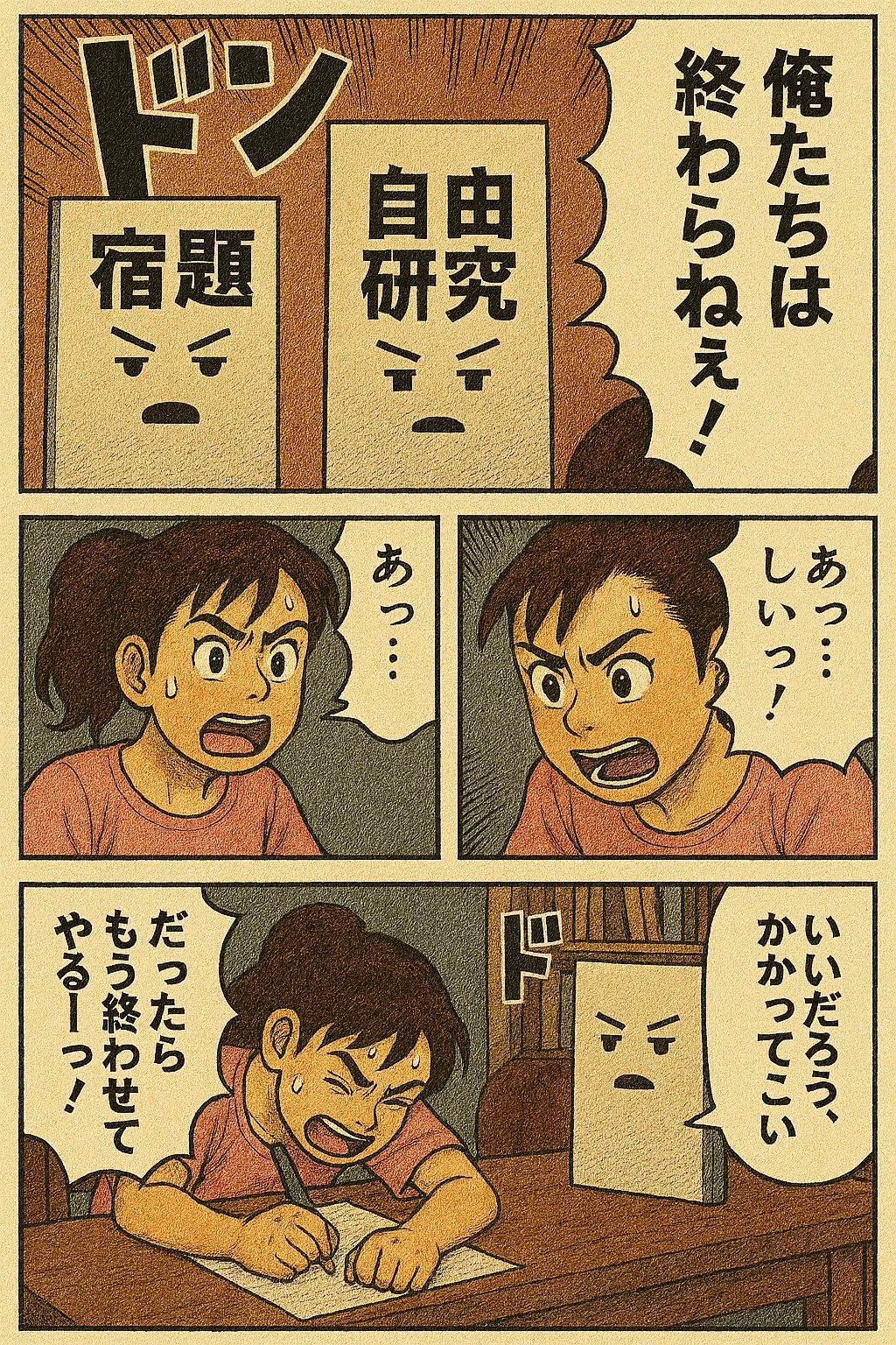 宿題との闘い