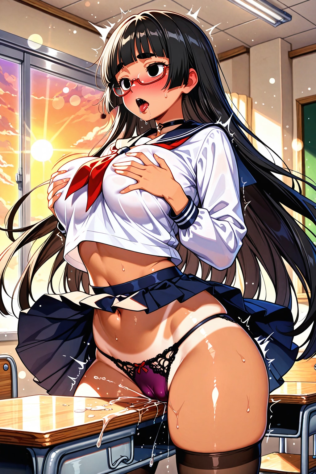 誰もいない教室で