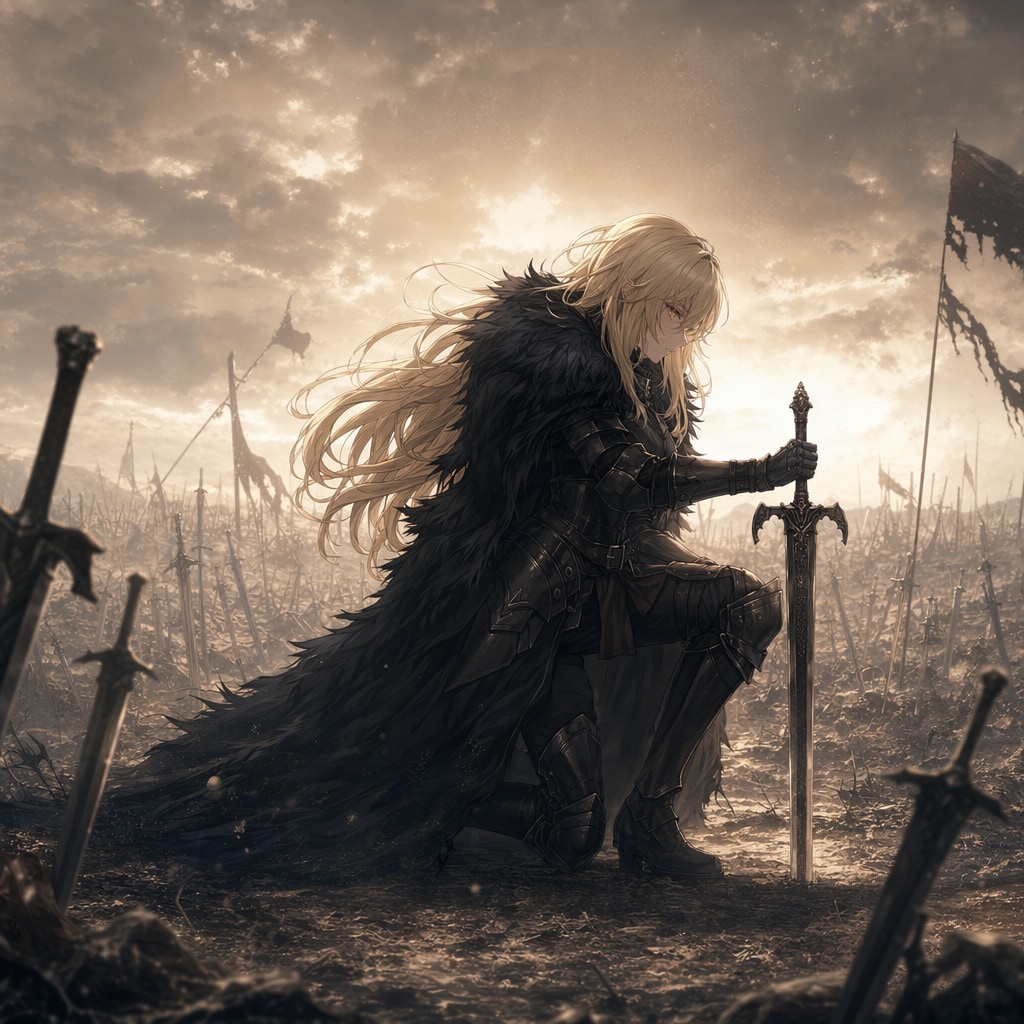 終の戦場(ブロンドの女騎士さん969)