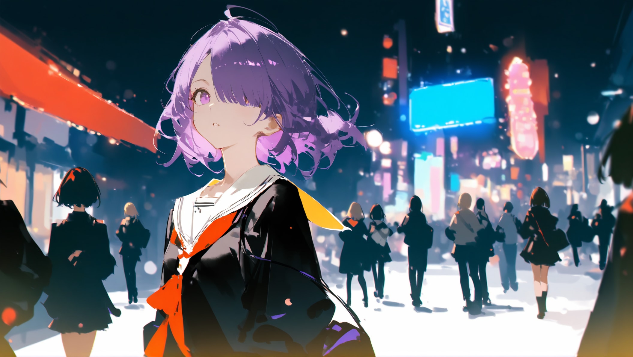 雑踏、都市の波長から | の人気AIイラスト・グラビア