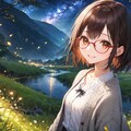 眼鏡女子 楓の昆虫の国 蛍の谷 5枚目