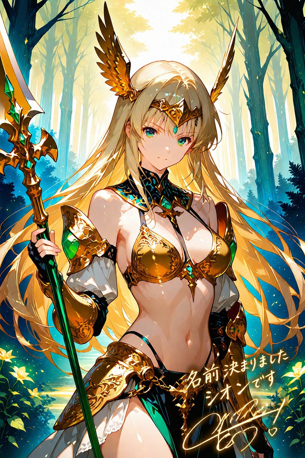 金髪・ビキニアーマーのヴァルキリー