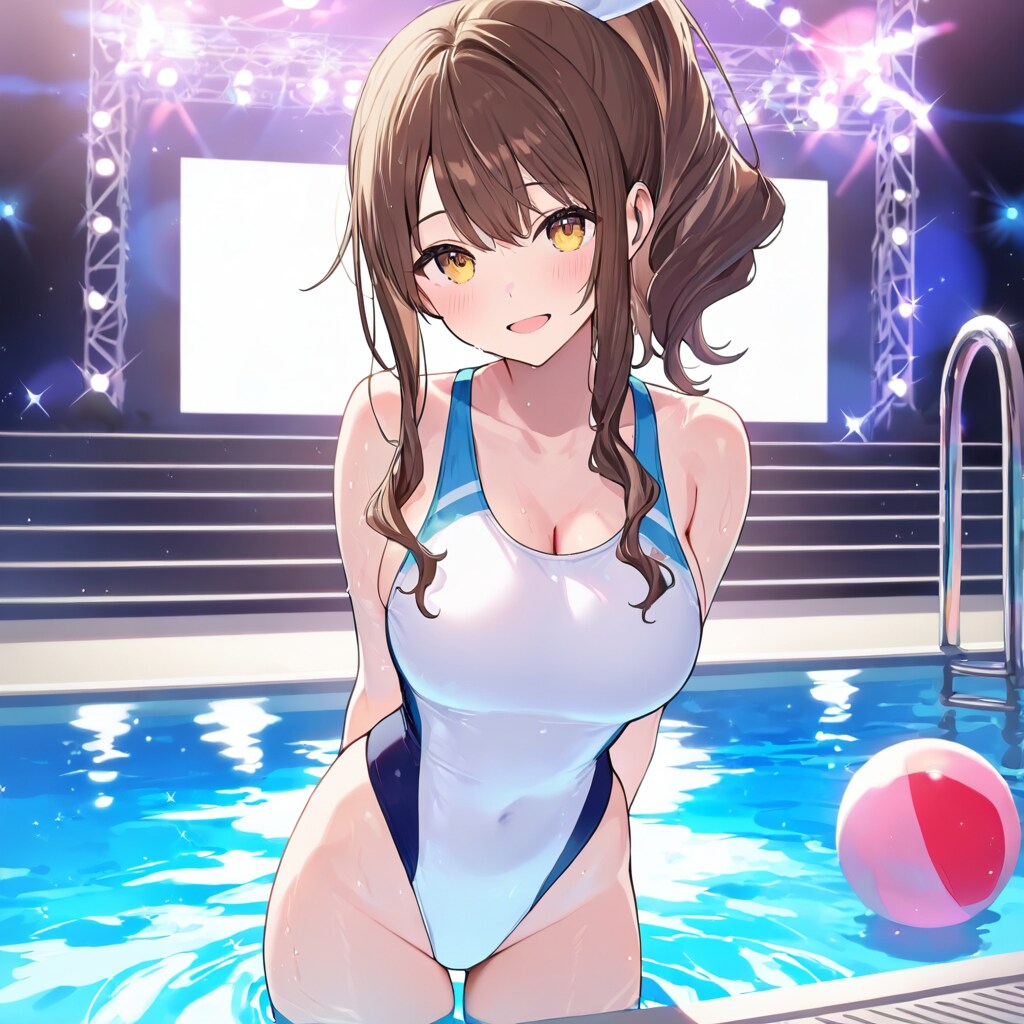 新しい水着。似合うかな？