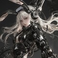 graphite bunny cosmic  android girl sci-fi mode 黒鉛機械化兎耳隊 6枚目