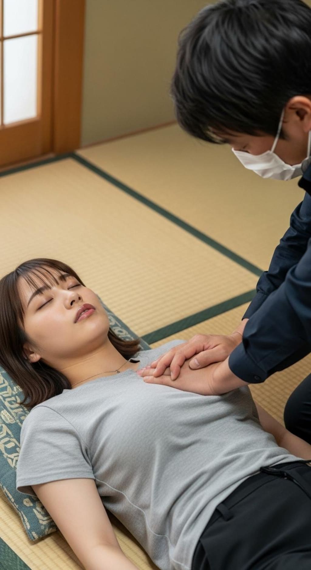 寝ている間に触診
