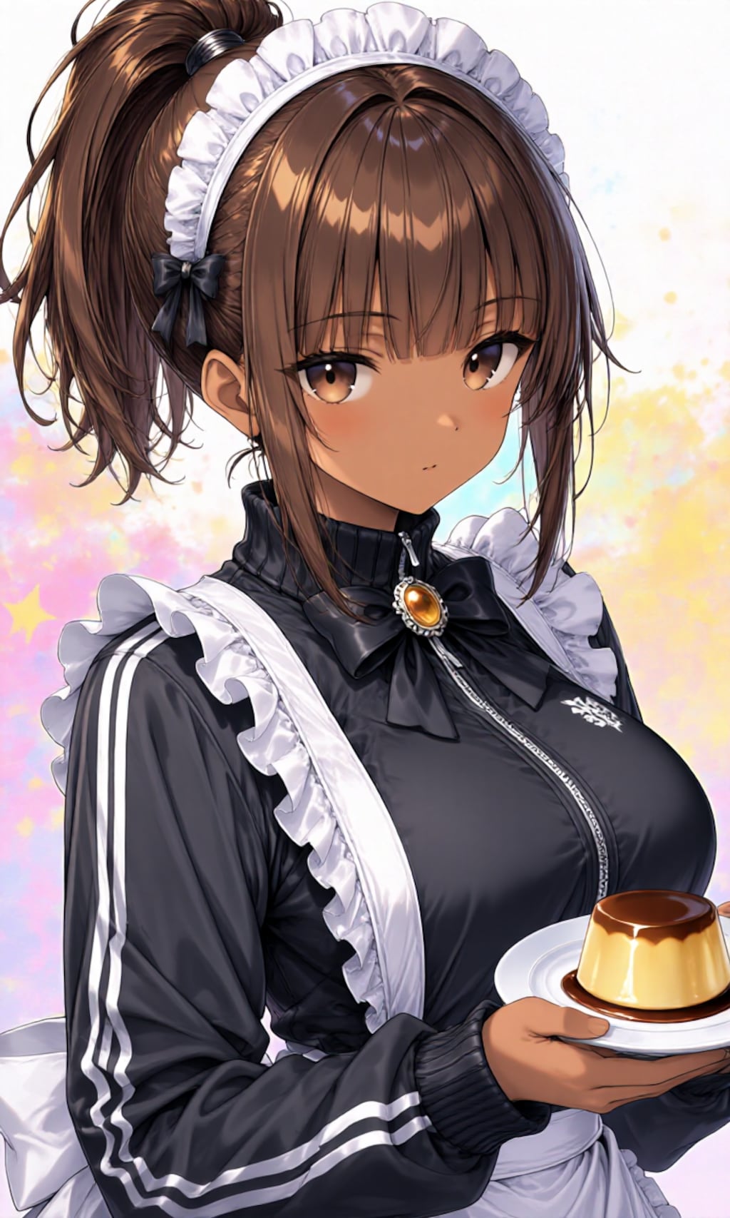 ジャージメイドとプリン