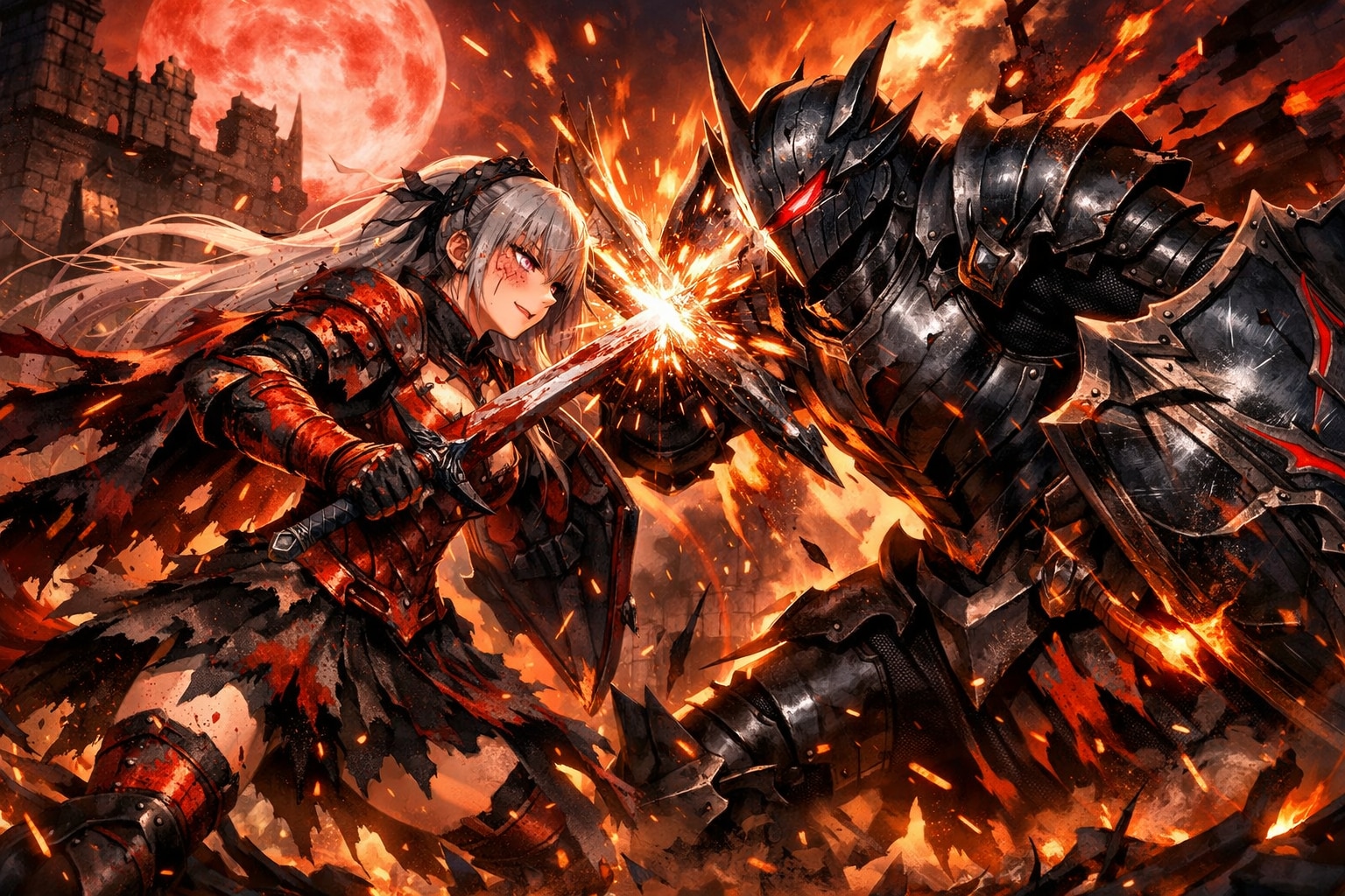 メイド長は騎士団長④（バトル）