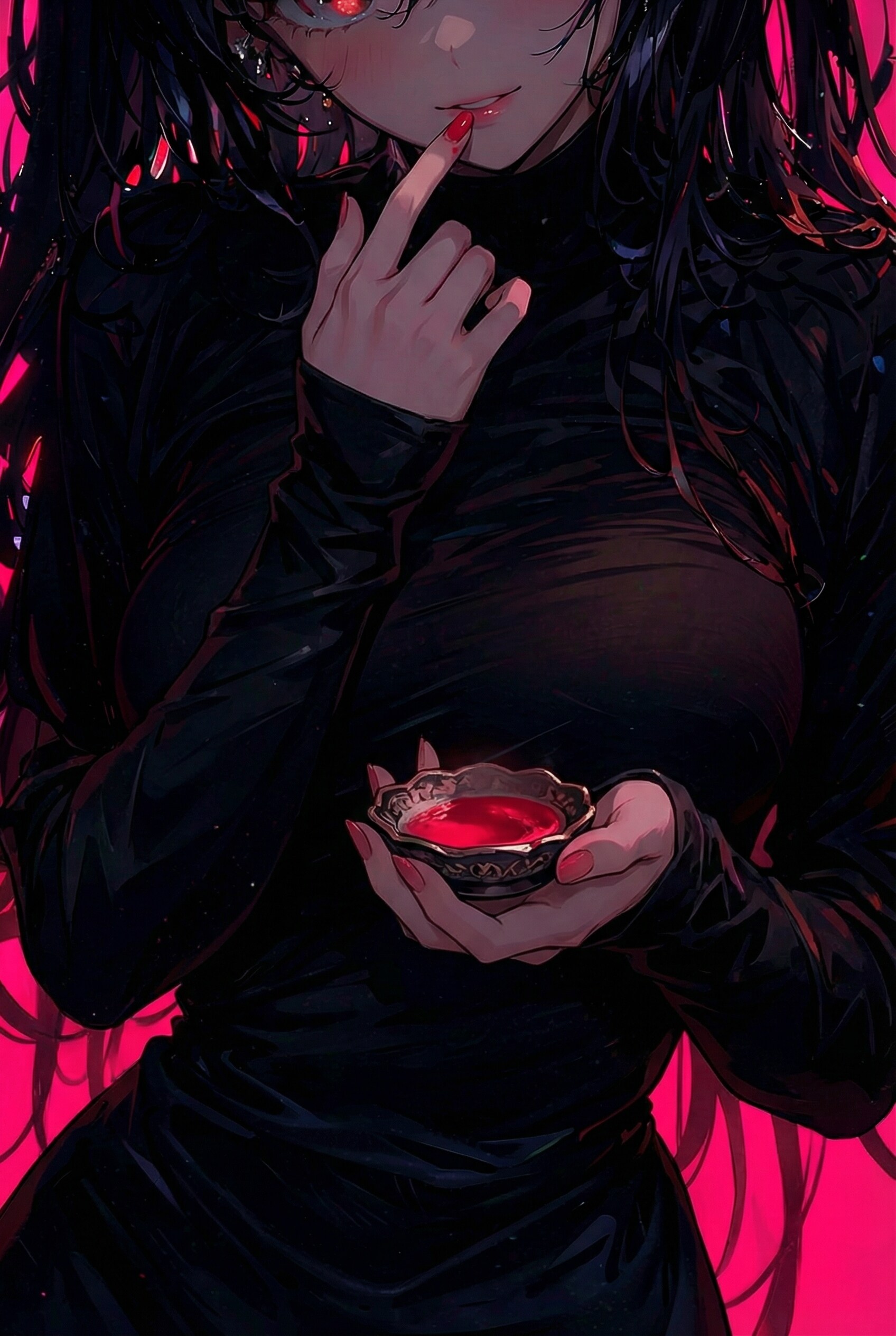 紅を引く