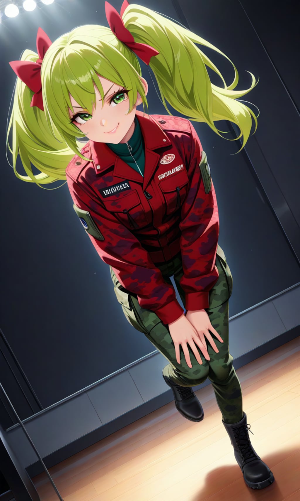 ウルフちゃんのダンススクールに遊びに来たあおいちゃん