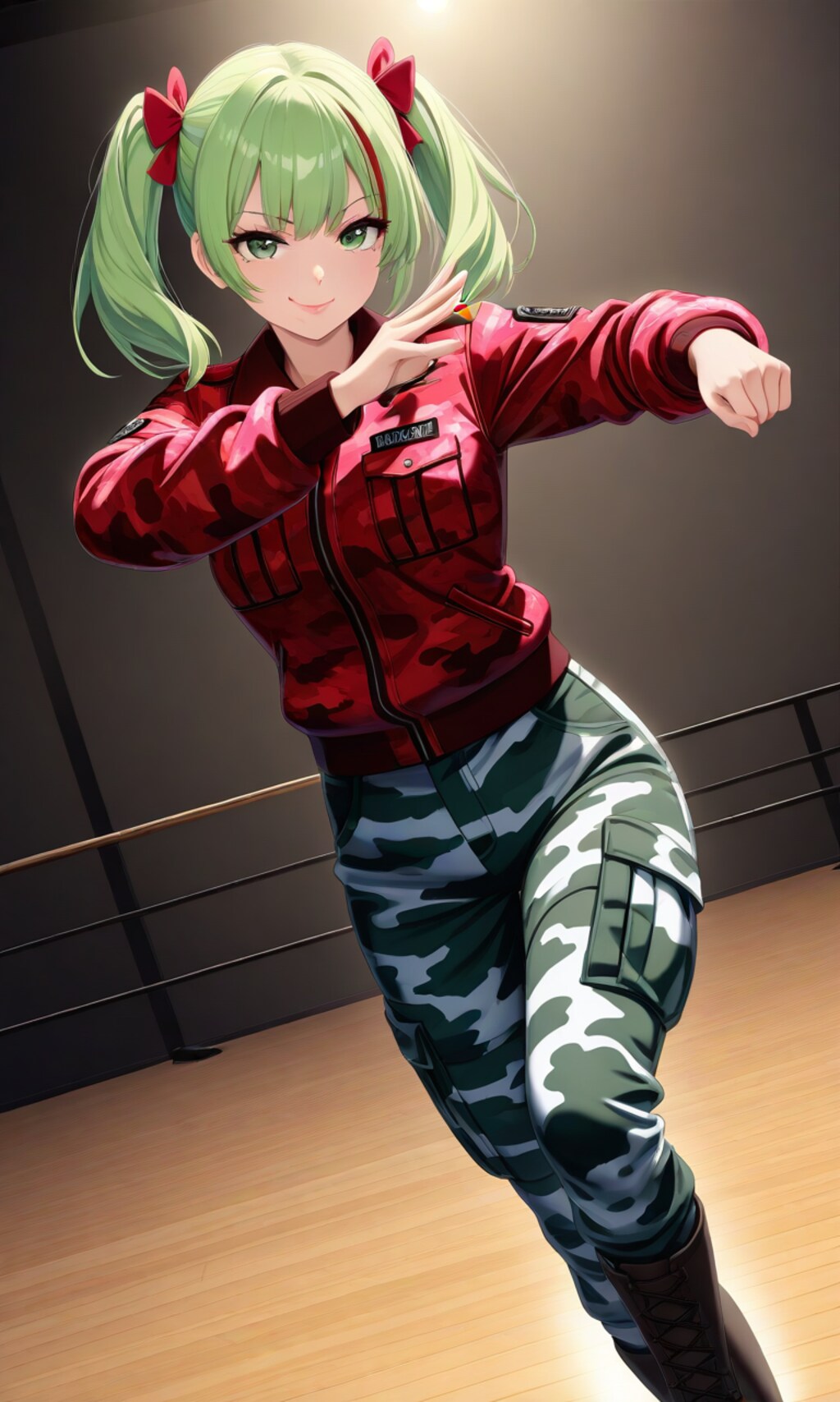 ウルフちゃんのダンススクールに遊びに来たあおいちゃん