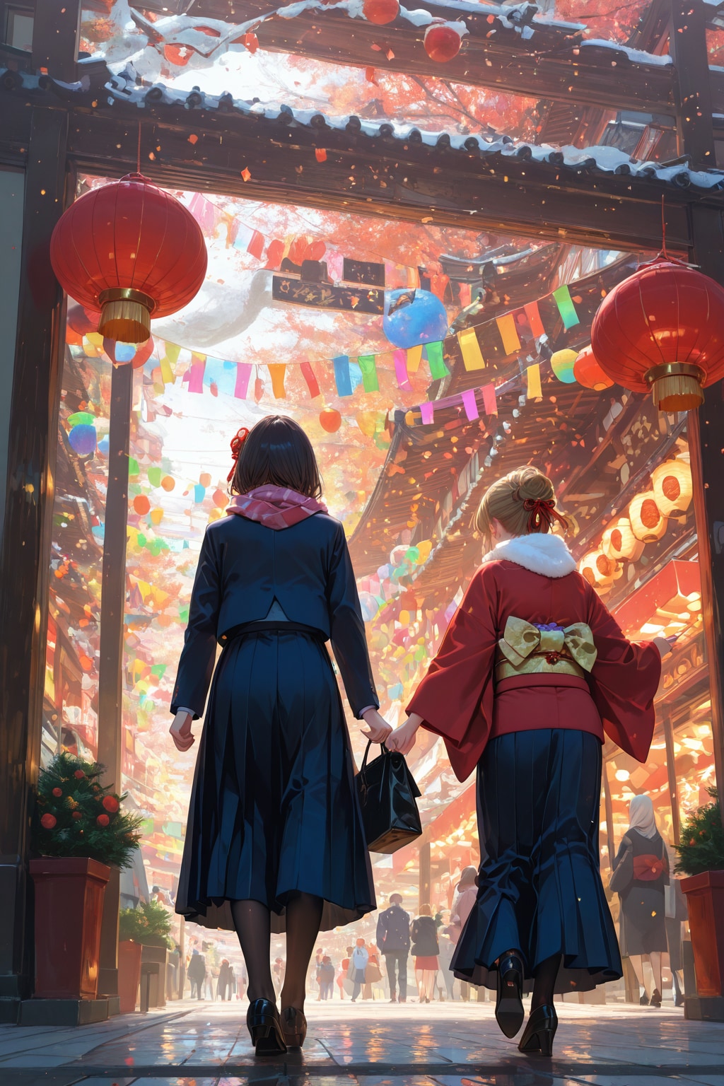 初売りで賑わう界隈2