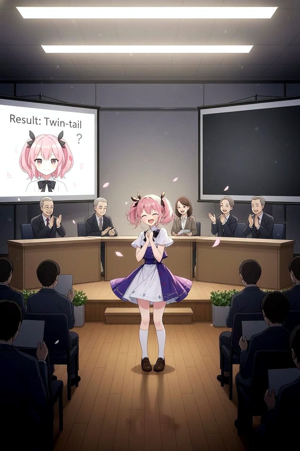 【ネタ】ツインテール協会の審査を受けるハルネ