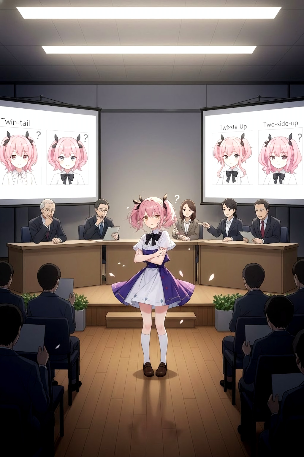 【ネタ】ツインテール協会の審査を受けるハルネ