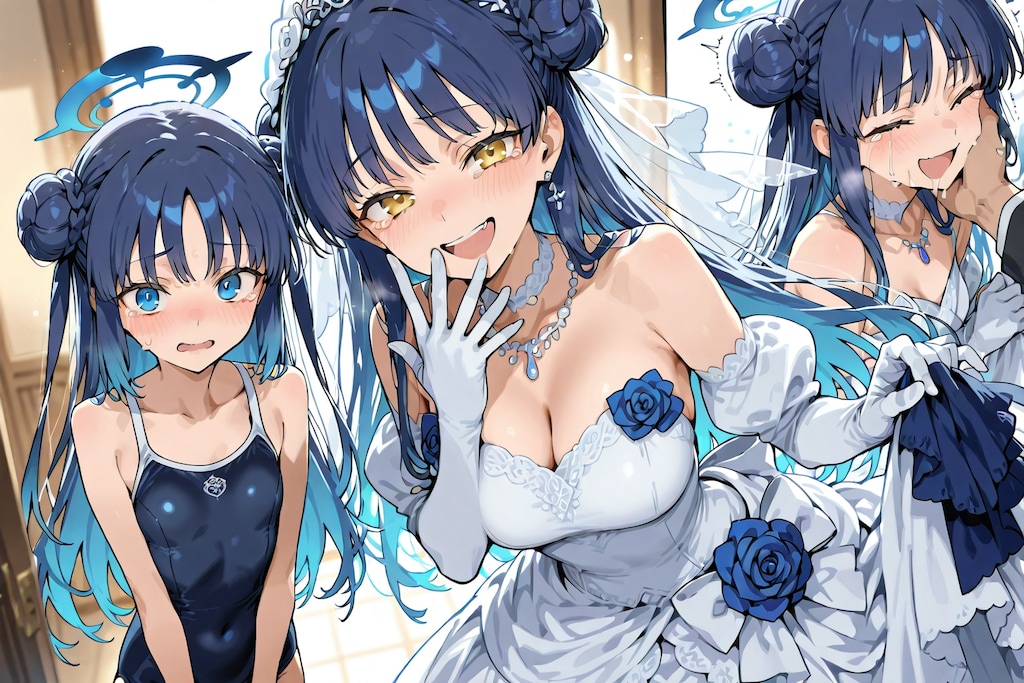 スクール水着ウェディングドレス